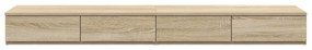 Cômoda vidaXL Carvalho Sonoma 135x36,5x16,5 cm em madeira laminada