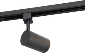 Sistema de iluminação de trilho monofásico inteligente incluindo 14 Wifi GU10 preto - Iconic Jeana