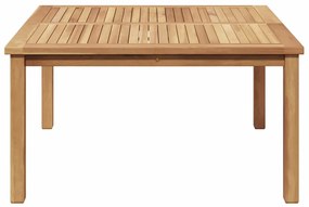 Mesa de centro Castanho 85 x 85 x 45 cm Madeira de teca sólida