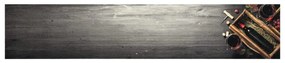 Tapete de cozinha lavável 60x300 cm veludo padrão garrafa vinho