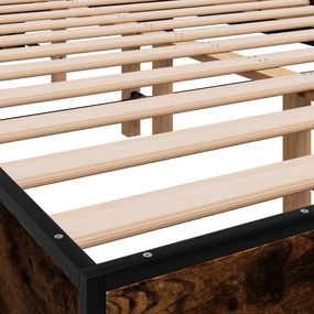 Estrutura de cama 135x190 cm derivados madeira/metal