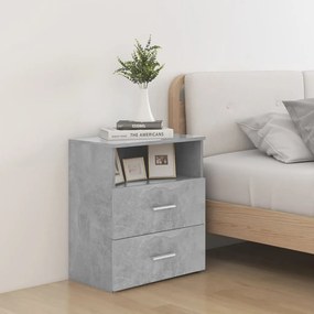 Mesas de cabeceira 2 pcs 50x32x60 cm cinzento-cimento