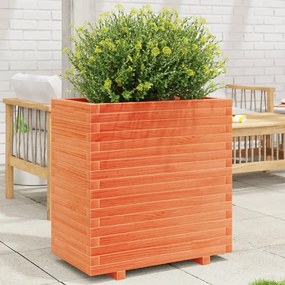 Vaso/floreira de jardim 70x40x72,5 cm pinho maciço castanho mel