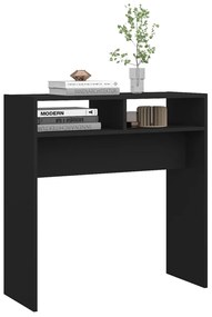 Mesa consola 78x30x80 cm derivados de madeira preto