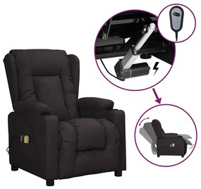 Poltrona de massagens elétrica couro artificial preto