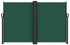 Toldo lateral retrátil 160x600 cm verde-escuro