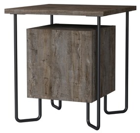 Mesa de Cabeceira Acres – Castanho Escuro – 40x45x40 cm