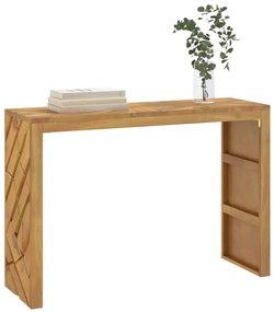 Mesa consola 110x35x75 cm madeira maciça teca