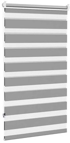 Estore de rolo 90 x 150 cm, linhas de zebra / Cinza