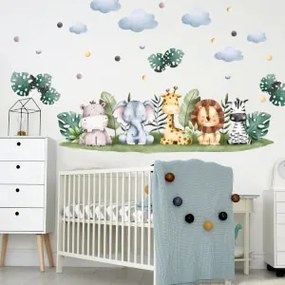 Papéis de parede para o quarto das crianças - Mini safari para crianças