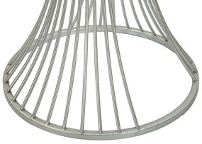 MESA DE APOIO Ø 40X79 CM PRATEADA