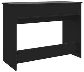 Toucador com espelho 100x45x76 cm preto