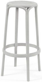 Banco Alto WOODY 77H - Pack 16 unidades, Cinza Pastel