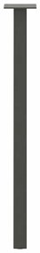 Pés de mesa de console 4 peças antracite 72 cm aço
