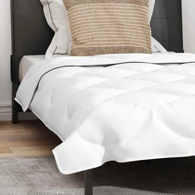 Edredão com travesseiro 2 pcs Branco 155 x 200 cm Microfibra