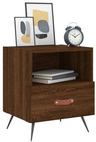Mesa de cabeceira 2 pcs derivados de madeira carvalho castanho