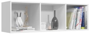 Estante/móvel de TV 36x30x114 cm derivados de madeira branco