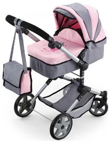 Carrinho para Bonecas Reig Pram Neo Pro Cinzento 57 cm