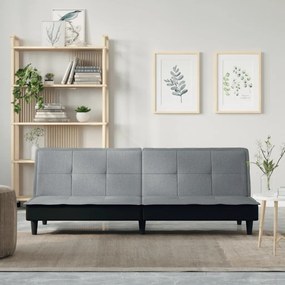 351913 vidaXL Sofá-cama tecido cinzento-claro