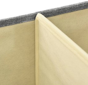 Caixa de arrumação 50x30x25 cm tecido cinzento