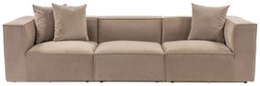 Sofá de 3 Lugares Sora – Cappuccino – 270 cm x 65 cm x 95 cm