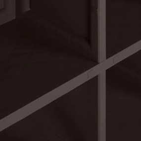 Armário de plástico 79x43x125 cm design de madeira castanho