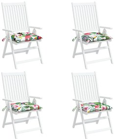 Almofadões p/ cadeira 4 pcs tecido oxford multicor