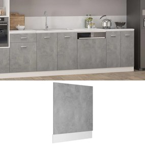 Painel máquina lavar louça “Lyon” derivados de madeira cinzento
