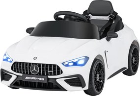 Carrinho Elétrico Infantil 2 a 5 anos até 25 kg, 99 x 54 x 43 cm, Comando à Distância, Branco