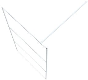 Divisória de chuveiro prateado 100x195cm vidro ESG transparente