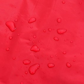 Capa de chuva para cães com tiras reflectoras vermelho S