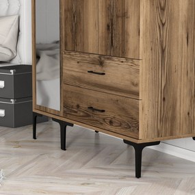 Roupeiro Kumsal RT – Nogueira – 120x47,5x201,4 cm