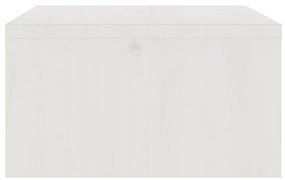 Suporte para Monitor Tower de 100 cm em Madeira de Pinho - Branco