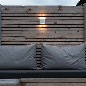 Candeeiro de parede exterior moderno branco 11,5 cm com LED - Batt