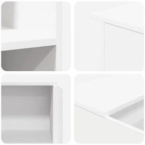 Balcão de recepção 100x50x103,5 cm derivados de madeira branco