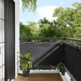 vidaXL Tela de varanda 75x800 cm 100% poliéster oxford antracite