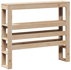 Estrutura de cama com cabeceira 90x200 cm pinho maciço