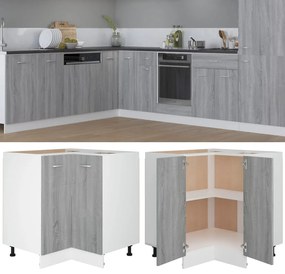 Armário cozinha “Lyon” 75,5x75,5x81,5cm sonoma cinza