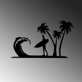 Acessório Decorativo de Parede Surfer – Preto – 41 x 70 cm