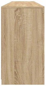 Aparador com luzes LED 162x37x67 cm carvalho sonoma