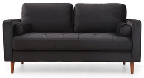**** Sofá de 2 Lugares Rome – Preto Carvalho – 175x90x70 cm

**
