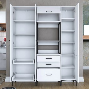 Armário Multiuso JE144 – Branco – 160x198,6x40 cm