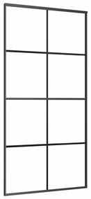 Porta desliz. c/ conj. ferragens 102,5x205cm vidro ESG preto