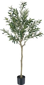 Oliveira Artificial Decorativa, 15 x 13 x 150 cm (VASO NÃO INCLUIDO), 11 Ramos e Frutos Realistas, Verde