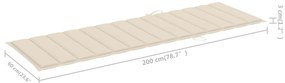 Espreguiçadeira de jardim com almofadão bambu