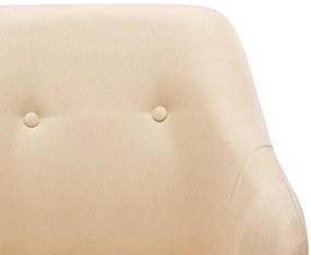 Cadeira de baloiço tecido creme