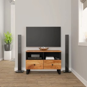 vidaXL Móvel de TV 70x33x46 cm madeira de acácia maciça
