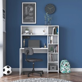Secretária de Estudo HA104 – Branco – 113,2x141,8x40 cm