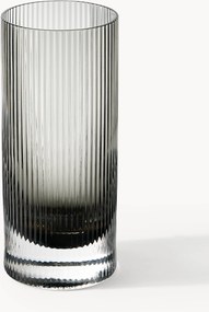 Copos altos artesanais com padrão em relevo Ripple, conjunto de 2, 480 ml
