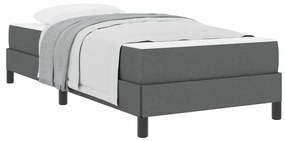 Cama Box Outros Cinzento escuro 90 x 190 cm tecido